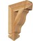 Ekena Millwork Funston Arts & Crafts Rough Sawn Bracket, Western Red Cedar, 4"W x 14"D x 18"H BKT04X14X18FST03RWR - alternate 1